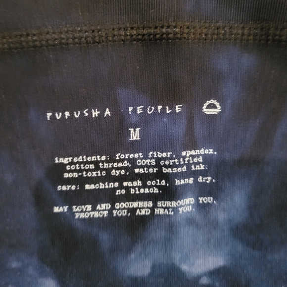 Purusha People Distant Oceans set Bralette + Briefs size Medium blue tie dye - Picture 2 of 7